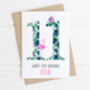 Personalised Children's Birthday Card Flamingo, thumbnail 7 of 7