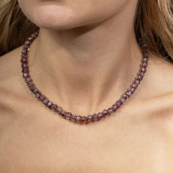 Autumn Rose Glass Beaded Necklace, 2 of 2