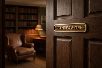 Classic Bronze Brass Custom Text Wall Plaque, 4 of 5