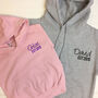Personalised Adult And Child Established Hoodie Set, thumbnail 3 of 6