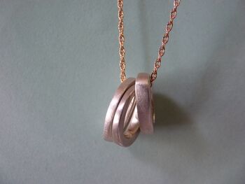 Three Ovals Sterling Silver Stacks Necklace, 2 of 4
