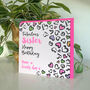 Leopard Love Sister Birthday, thumbnail 2 of 2