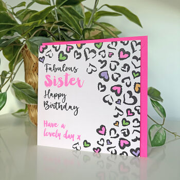 Leopard Love Sister Birthday, 2 of 2