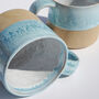 Handmade Large Ceramic Oasis Double Glazed Blue Mug, thumbnail 4 of 10