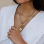 Leo Zodiac Coin Pendant Necklace, thumbnail 1 of 5