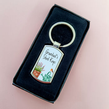 Personalised Garden Shed Keyring | Gardening Keychain, 2 of 6