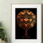 Personalised 9th Copper Anniversary Family Tree Print, thumbnail 1 of 8