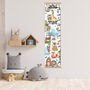 Personalised Tribal Animals Height Chart, thumbnail 1 of 5