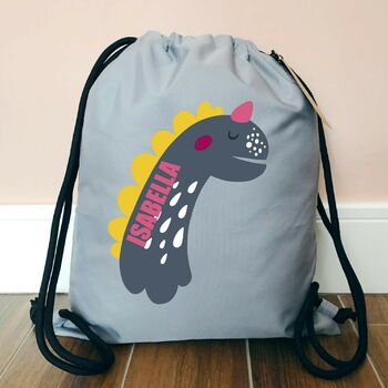 Personalised Dinosaur Pe Kit Bag, 3 of 7