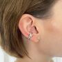 Bezel Single Ear Cuff With Clear Stones, thumbnail 1 of 7