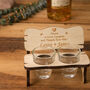 Personalised Bench With Shot Glasses, thumbnail 2 of 3