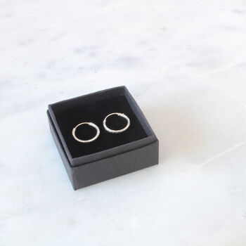 Engraved Silver Hoop Earrings, 4 of 6