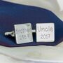 Personalised Name And Date Silver Cufflinks, thumbnail 3 of 4