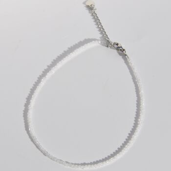 Dainty Gemstone Beaded Boho Summer Anklet, 9 of 9