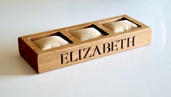 Personalised Wooden Watch Storage Tray, 7 of 7