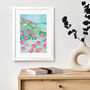 Red Campions Lamorna Print By Gill Wild, thumbnail 2 of 8