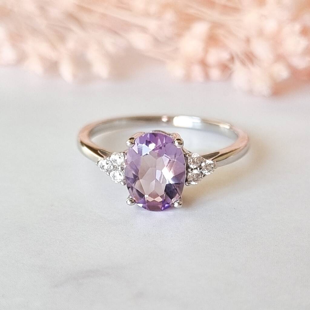 Lavender Amethyst Ring In Sterling Silver, 1 of 11