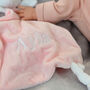 Personalised Pink Bunny Knotted Comforter, thumbnail 10 of 10