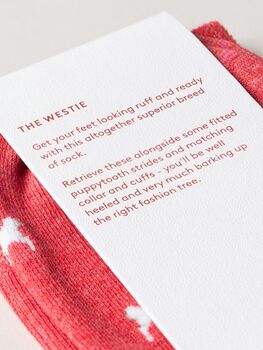 The Westie – Luxury Dog Themed Socks, 4 of 7