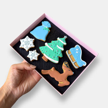 Personalised Festive Night Christmas Letterbox Iced Cookies, 3 of 12