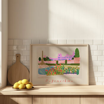 Blenheim Palace Art Print Cotswolds Oxfordshire Poster, 4 of 4