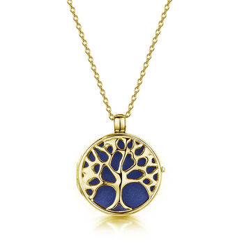 Personalised Tree Of Life 18 K Gold Plated Locket, 8 of 12