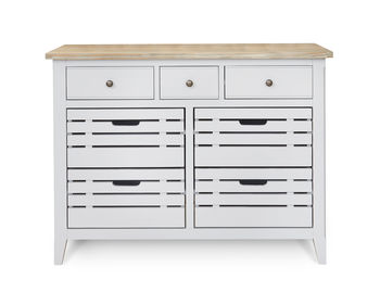 Ridley Grey Four Drawer Sideboard Servery, 5 of 7