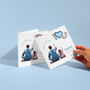 Daddy's Little Girl Blue Heart Balloon Father's Day Card, thumbnail 2 of 5
