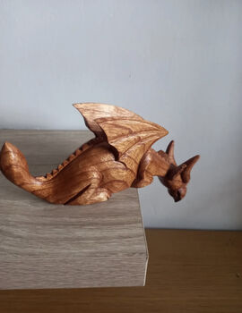 Wooden Dragon Shelf Sitter, 2 of 7