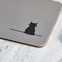 Cat Coasters, Set Of Four, thumbnail 5 of 10