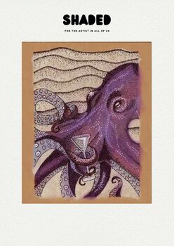 Shaded Marine Pointillism Dit Art Kit Set Of Four, 4 of 6