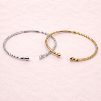 Horse Hoof Open Cuff Bangle, Equestrian Jewellery, 2 of 9