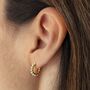Pearl Hoop Earrings, thumbnail 3 of 9