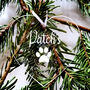 Personalised Pet First Christmas Hanging Decoration, thumbnail 2 of 2