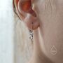 Otter Drop Hook Earrings In Sterling Silver, thumbnail 7 of 11