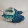 Handmade Recycled Cashmere Baby Booties, thumbnail 5 of 12