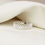 Sterling Silver Lattice Adjustable Ring, thumbnail 1 of 4