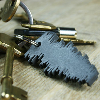 Limited Edition Favourite Song Sound Wave Keyring, 5 of 11
