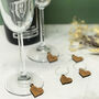 Personalised Five Party Heart Wine Glass Charms, thumbnail 2 of 12