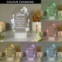 Personalised Botanical LED Guestbook Sign – Colour Changing Wedding Display, thumbnail 2 of 5