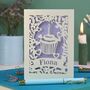 Personalised Papercut Cupcake Birthday Card, thumbnail 6 of 8