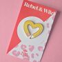 Make More Art Heart Enamel Pin Badge, thumbnail 2 of 4