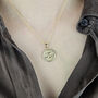 Libra Zodiac Star Sign Gold Plated Necklace, thumbnail 2 of 4