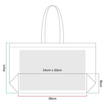 Big Initial Oversized Canvas Tote Bag, 12 of 12
