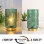 Green Decorative Cordless Table Lamp With Timer, thumbnail 3 of 8