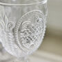 Set Of Four Baroque Glass Wine Goblets, thumbnail 4 of 6