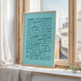 Oasis, Live Forever Song Lyrics Wall Art Print, thumbnail 4 of 11