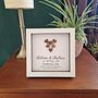 Personalised 5th Anniversary Gift Framed Wooden Heart, thumbnail 3 of 6