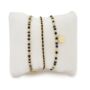 Raven Black Spinel Stretch Bracelet Or Stack, thumbnail 3 of 5