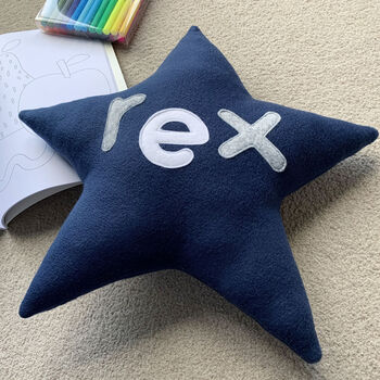 Personalised Star Nursery Cushion, 10 of 12
